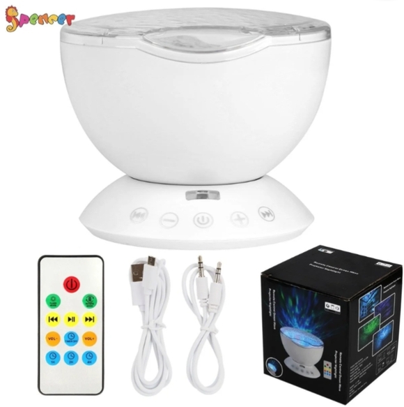 Ocean Wave LED Projector/Sound Machine with Remote - Picture 8 of 8